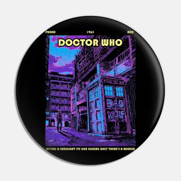 Doctor Who Night Vibe Retro Pin by Joker Keder