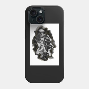 Abstract Black and White Fume Phone Case