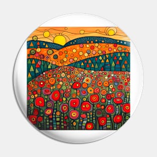 Field of Poppies Pin