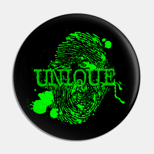 Unique Green Thumbprint Pin