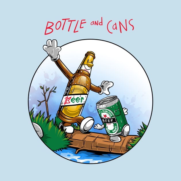 bottle and cans by joerock