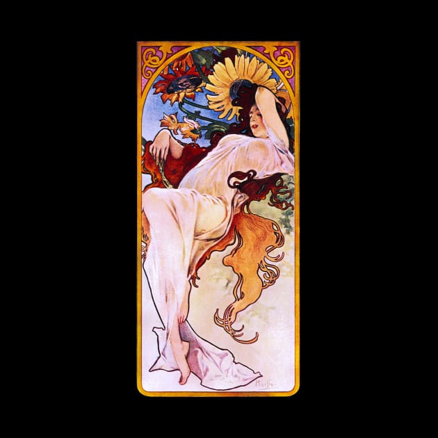 Alphonse Mucha - Summer by kaliyuga