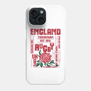 England Rugby English Rose Triple Crown Phone Case