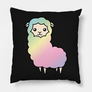 Rainbow llama Pillow