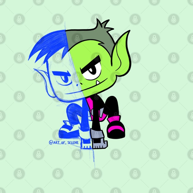 Beast boy by Art_of_Selene