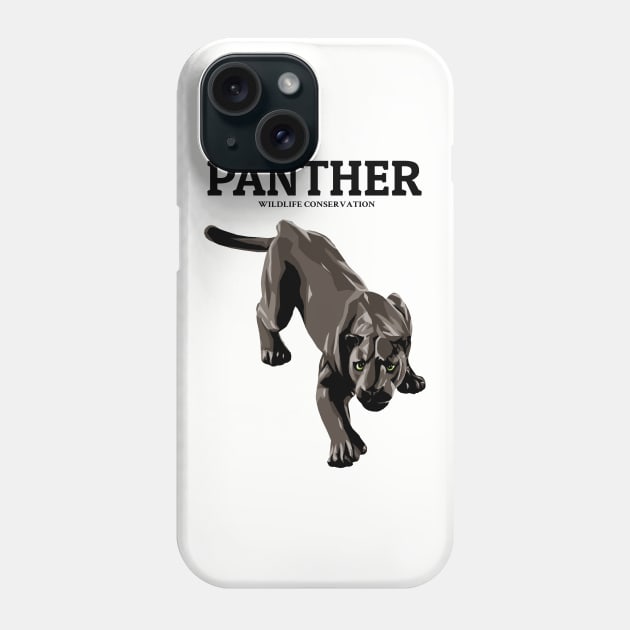 Panther Conservation Black Lives Matter Phone Case by KewaleeTee