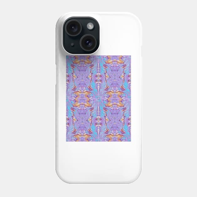 Psychedelic Purple Pastel Pattern Phone Case by Dturner29