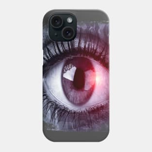 Eye - Hypnotic fantasy reflection cyber punk Phone Case