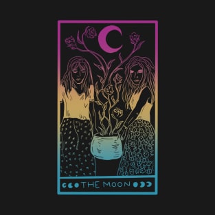 Midnight Margarita Moon - tarot card pan pride pastel T-Shirt