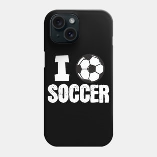 I love soccer Phone Case