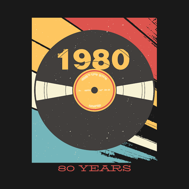 Vinyl  Record 1980 by JFDesign123