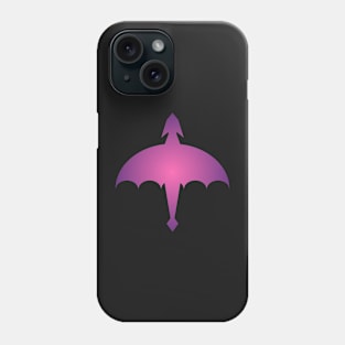 Purple Hot Pink Simple Dragon Design Phone Case