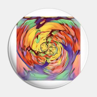 Colorful spiral abstract design Pin