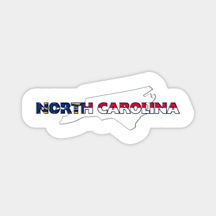 North Carolina Colored State Letters Magnet