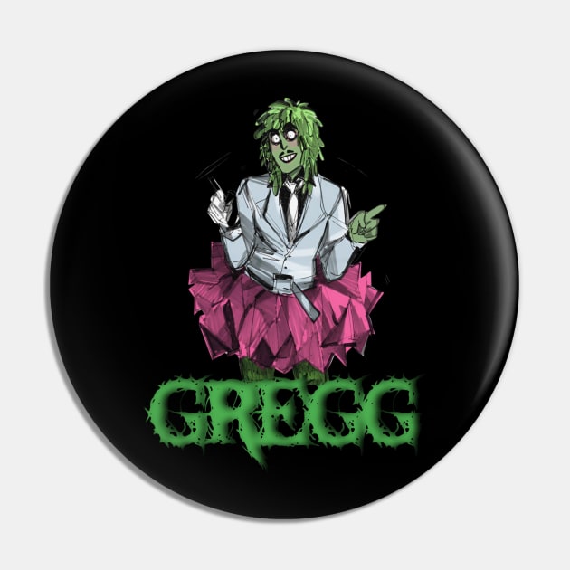 Old gregg T-shirt Pin by Takurs