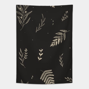 Abstract mystic plants and flowers Tapestry