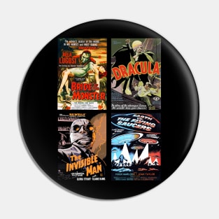 Vintage Horror Movies Collection #1 Pin