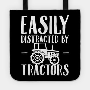 Easily distracted by tractors Tote