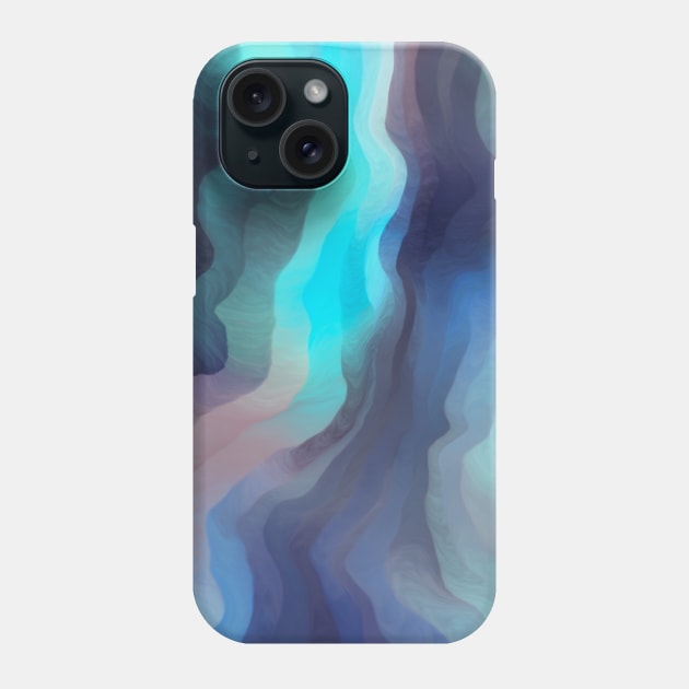 Iceberg cave abstract waves Phone Case by mmartabc