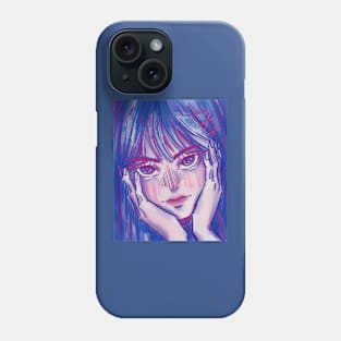 Some pretty aesthetic anime girl Phone Case