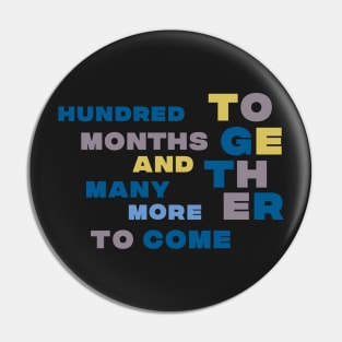 Hundred months together couple anniversary quote Pin