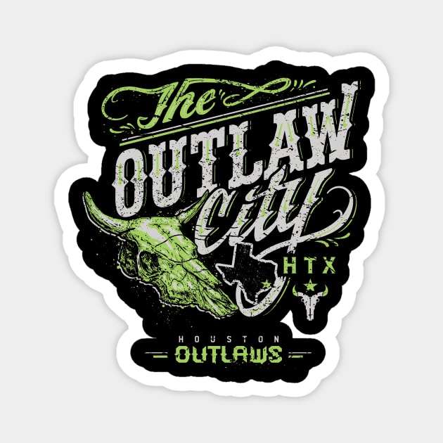 Houston Outlaws Magnet by jaycronindesigns