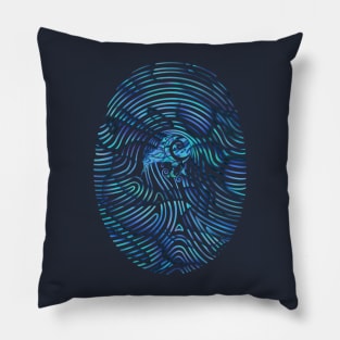 Kiwi fingerprint Pillow