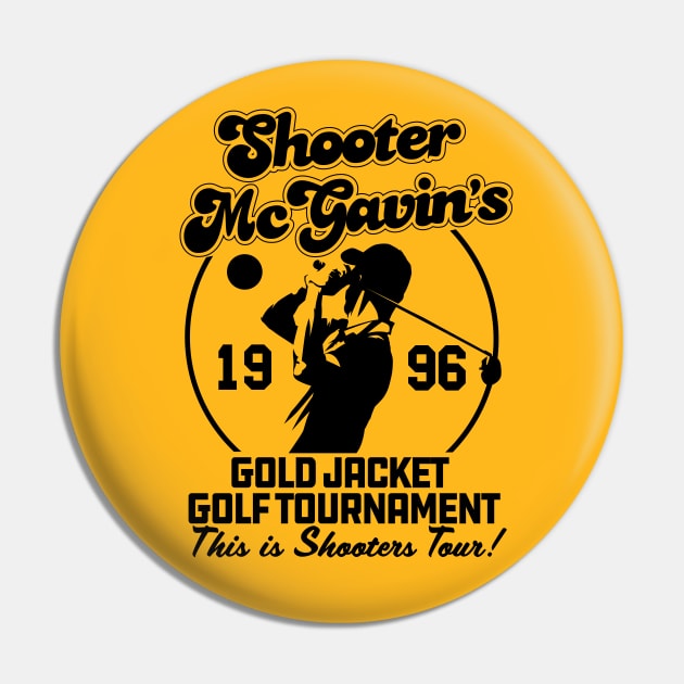Shooter McGavin's Gold Jacket Golf Tournament Pin by Meta Cortex