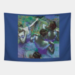 The Blue Dancers by Edgar Degas Tapestry