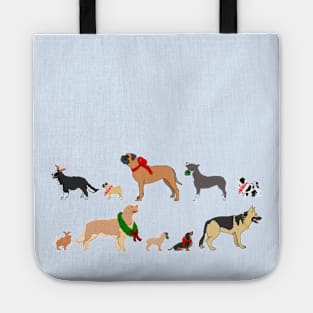 Festive doggos 1 Tote