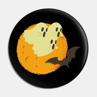 Boo Bats Halloween Pin