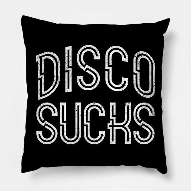 Disco Sucks Pillow by BankaiChu