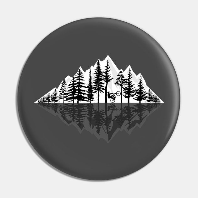 Black Trees Pin by Bongonation