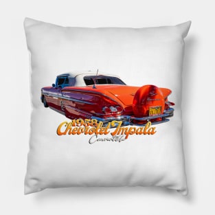 1958 Chevrolet Impala Convertible Pillow