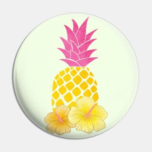 Pineapple and Hibiscus Vibes Pin