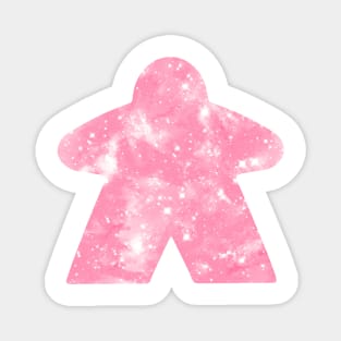 Pink Space Sky Star Meeple | Board Game Fan Magnet