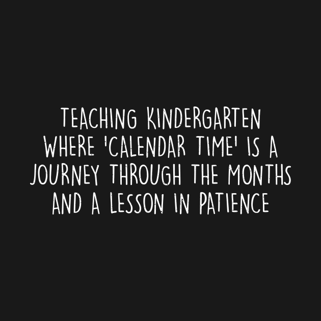 Teaching kindergarten Where 'calendar time' is a journey by trendynoize