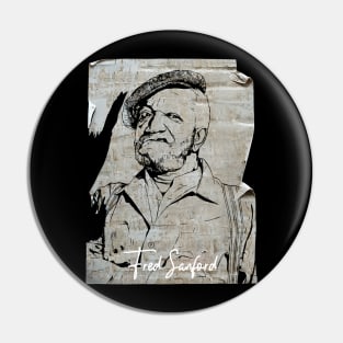 Fred Sanford 80s Vintage Old Poster Pin