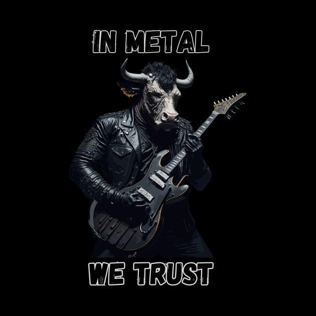 Heavy metal bull In metal we trust by Stoiceveryday