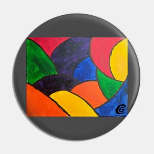 Colorful Stained Glass Pin