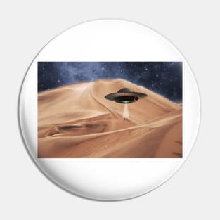 ALIEN DESERT ABDUCTION Pin