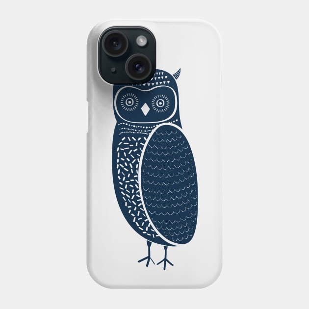 Tribal Woodland Owl Phone Case by krimons