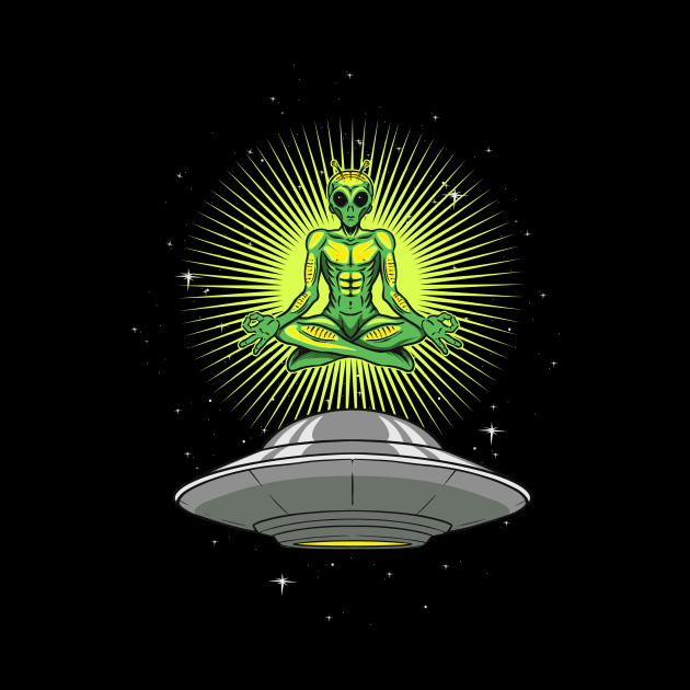 UFO Alien Yoga by Invectus Studio Store