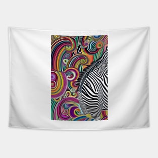 Zebra Abstract Tapestry