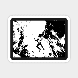 Mountain Climbing Print Magnet