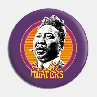 Muddy Waters /// Vintage Style Fan Art Design Pin