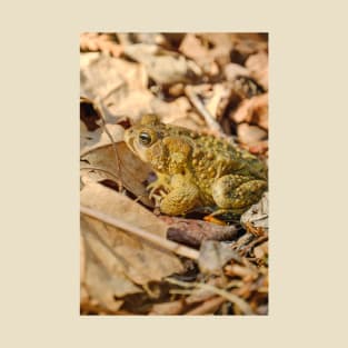 Toad Camouflage Amongst the Leaves Photograph T-Shirt