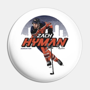 Zach Hyman Edmonton Skyline Pin