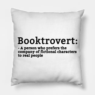 Booktrovert definition Pillow