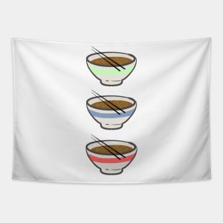 Ramen Trio Tapestry